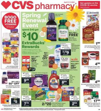 CVS Pharmacy Flyer - 04.11.2021 - 04.17.2021.