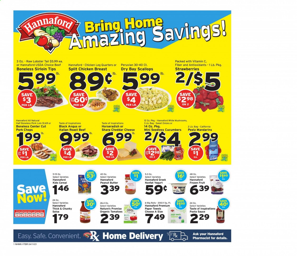 Hannaford ad - 04/11/2021 - 04/17/2021. Page 1