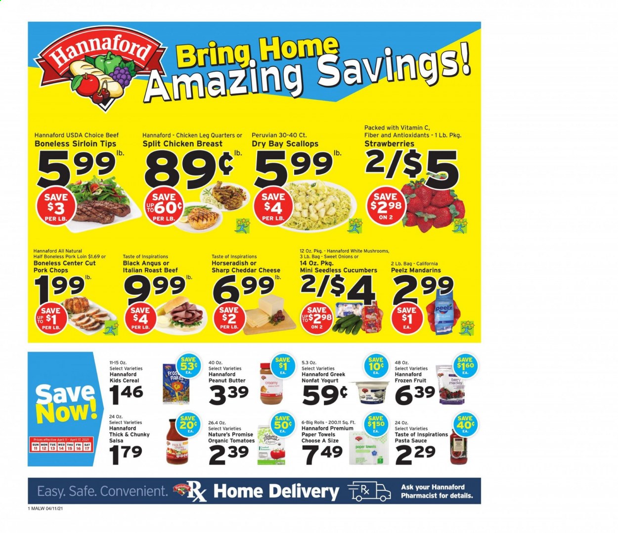 Hannaford ad - 04/11/2021 - 04/17/2021. Page 1