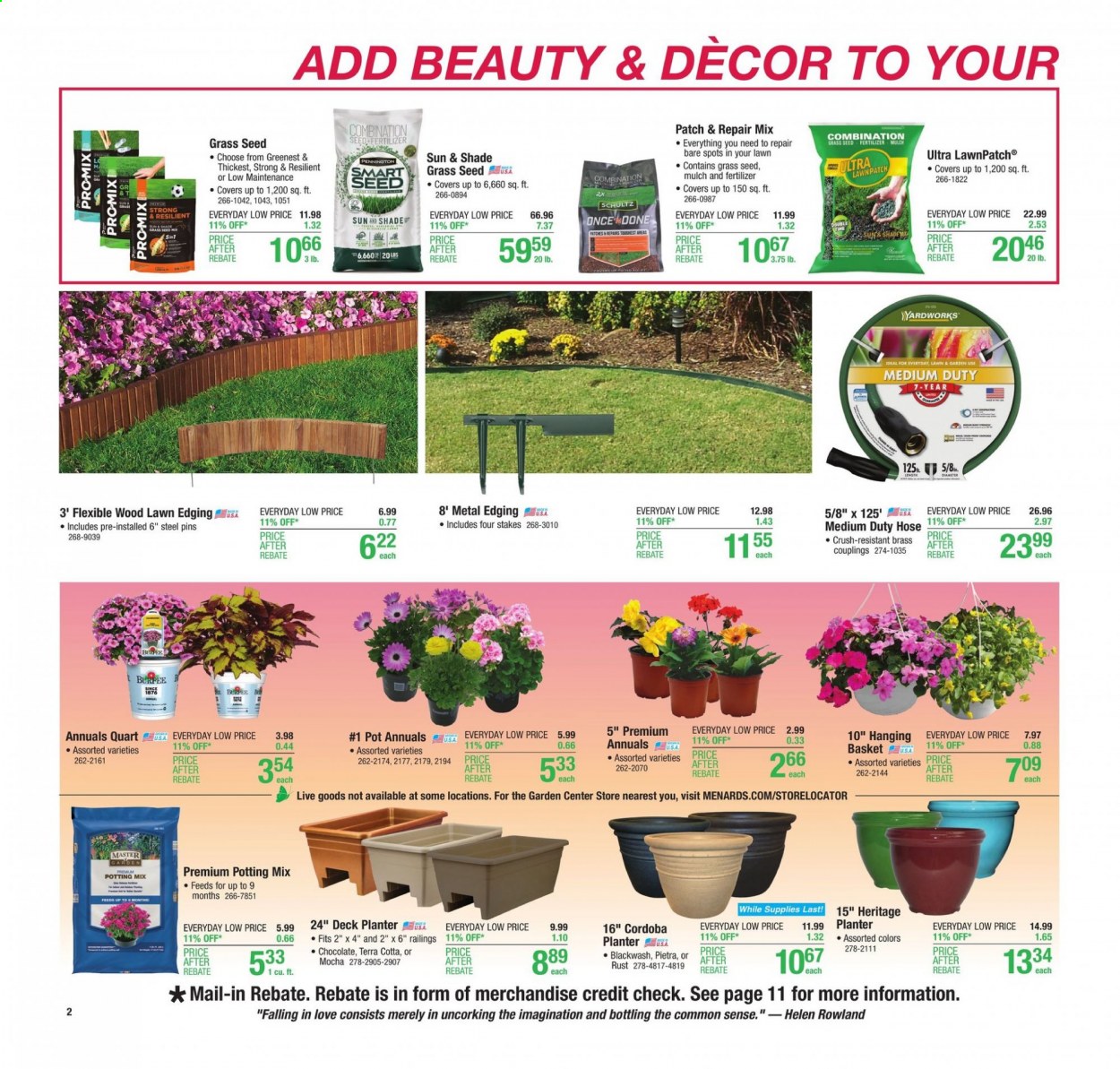 Menards ad - 04/11/2021 - 04/17/2021. Page 2