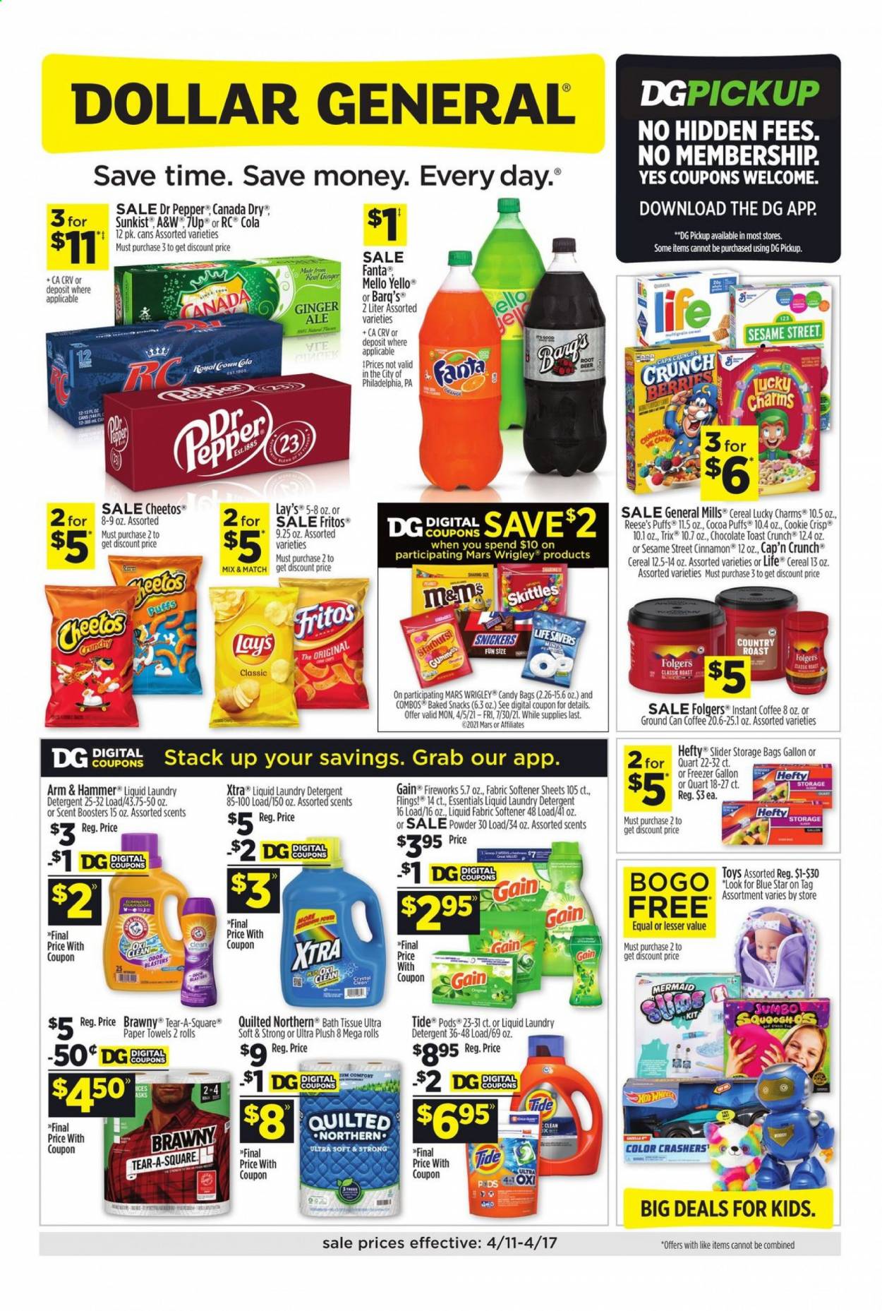 Dollar General ad - 04/11/2021 - 04/17/2021. Page 1