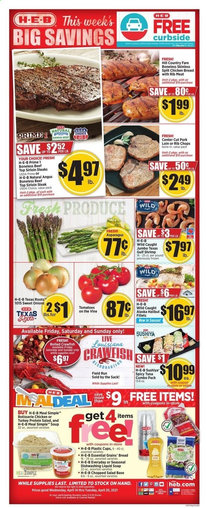 H-E-B ad - 04/14/2021 - 04/20/2021. Page 1