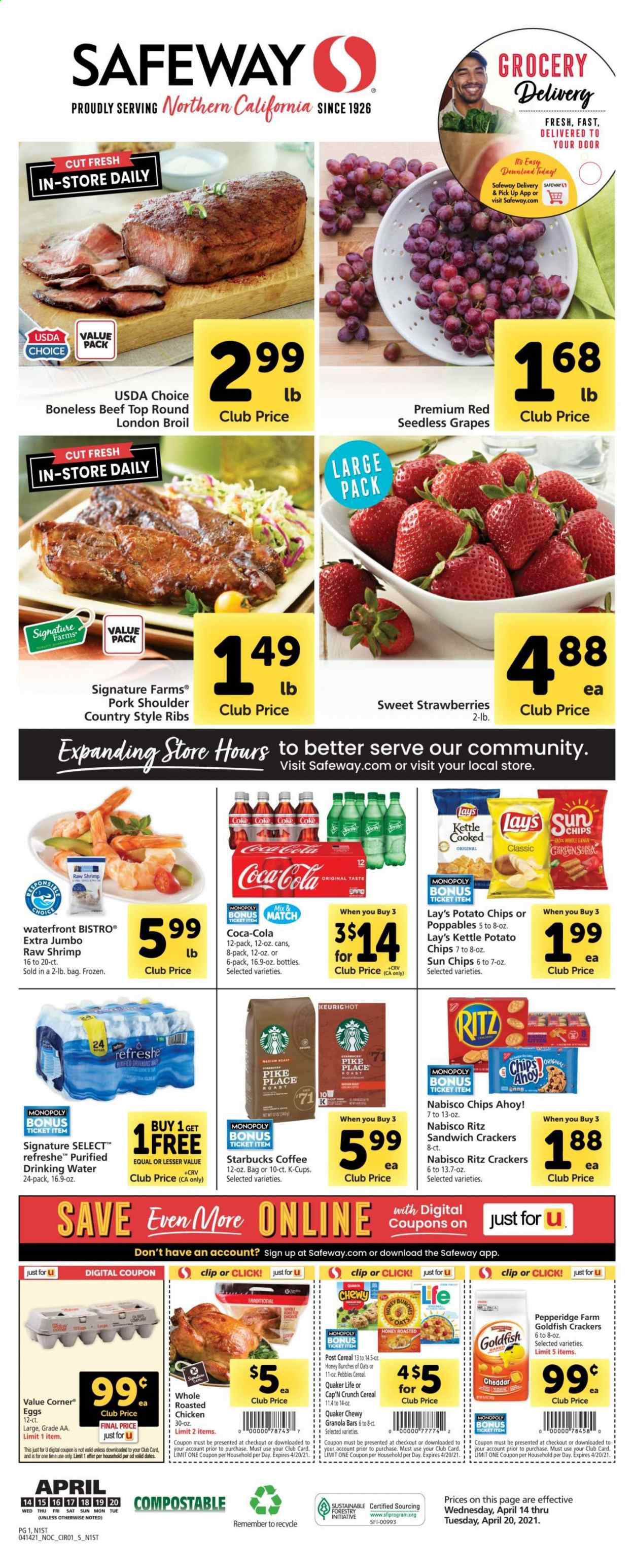 Safeway ad - 04/14/2021 - 04/20/2021. Page 1