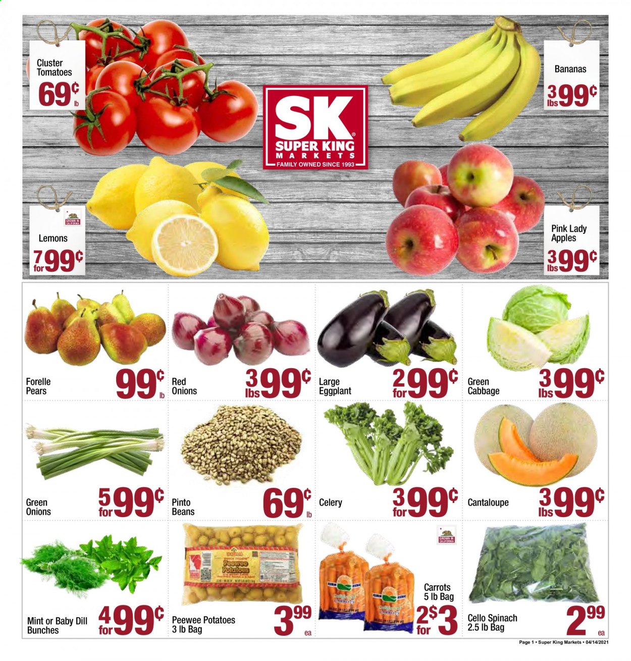 Super King Markets ad - 04/14/2021 - 04/20/2021. Page 1