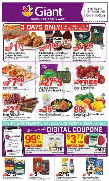Giant Food Flyer - 04.16.2021 - 04.22.2021.