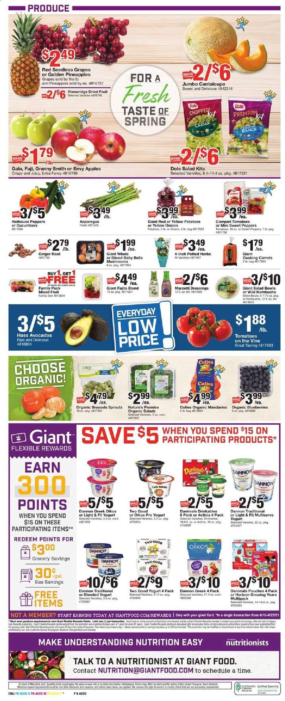 Giant Food ad - 04/16/2021 - 04/22/2021. Page 6