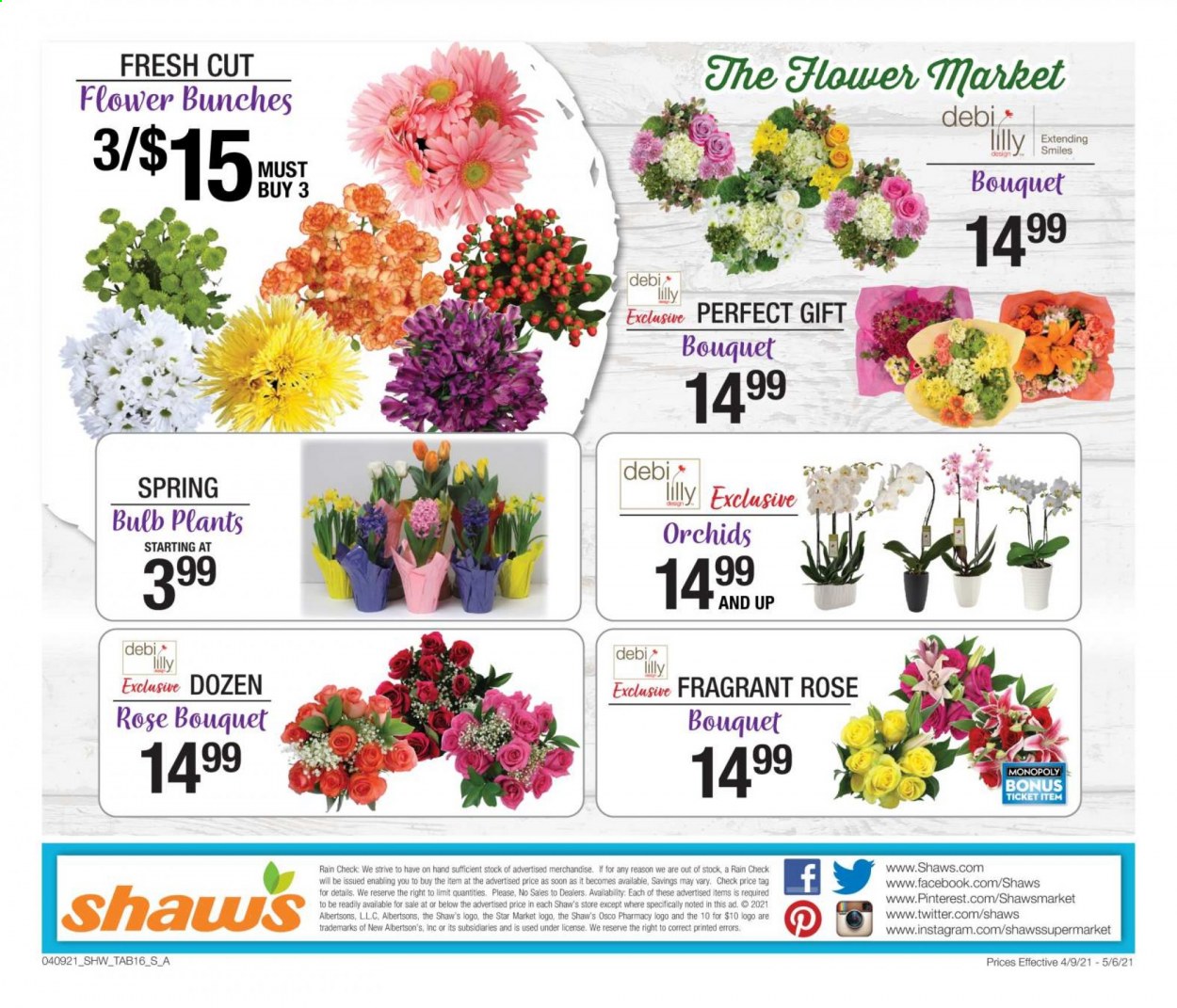 Shaw’s ad - 04/09/2021 - 05/06/2021. Page 16
