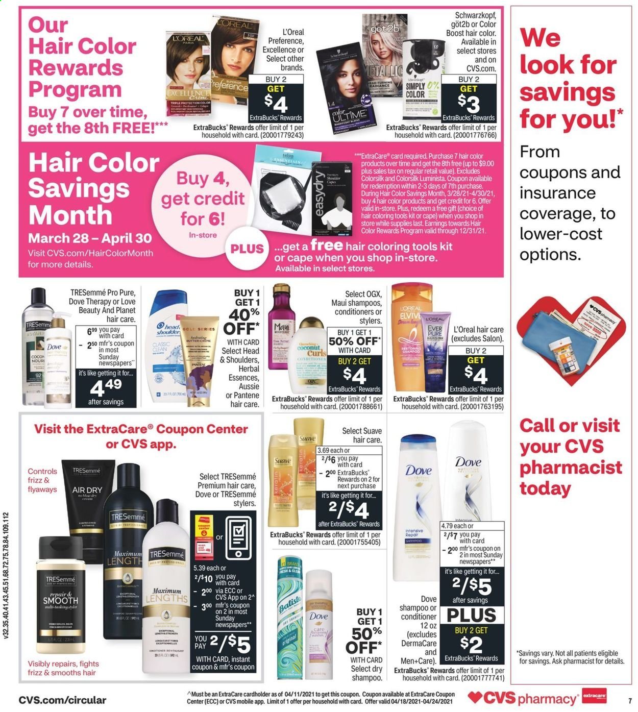 CVS Pharmacy ad - 04/18/2021 - 04/24/2021. Page 9
