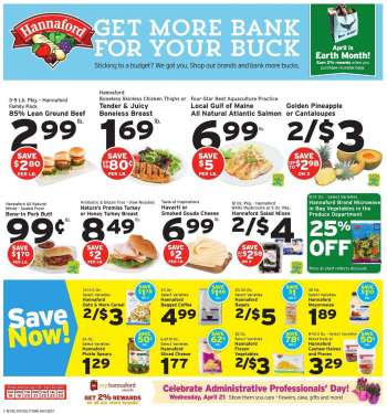 Hannaford Flyer - 04.18.2021 - 04.24.2021.