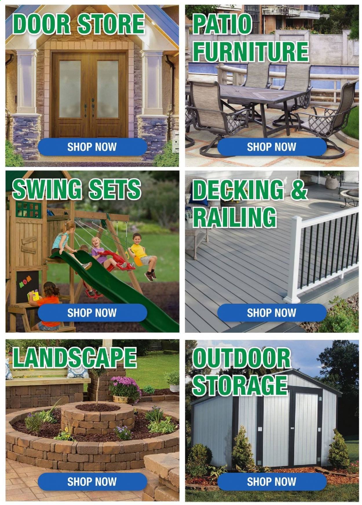 thumbnail - Menards Flyer - 04/15/2021 - 04/24/2021 - Sales products - patio furniture, decking, door. Page 13.