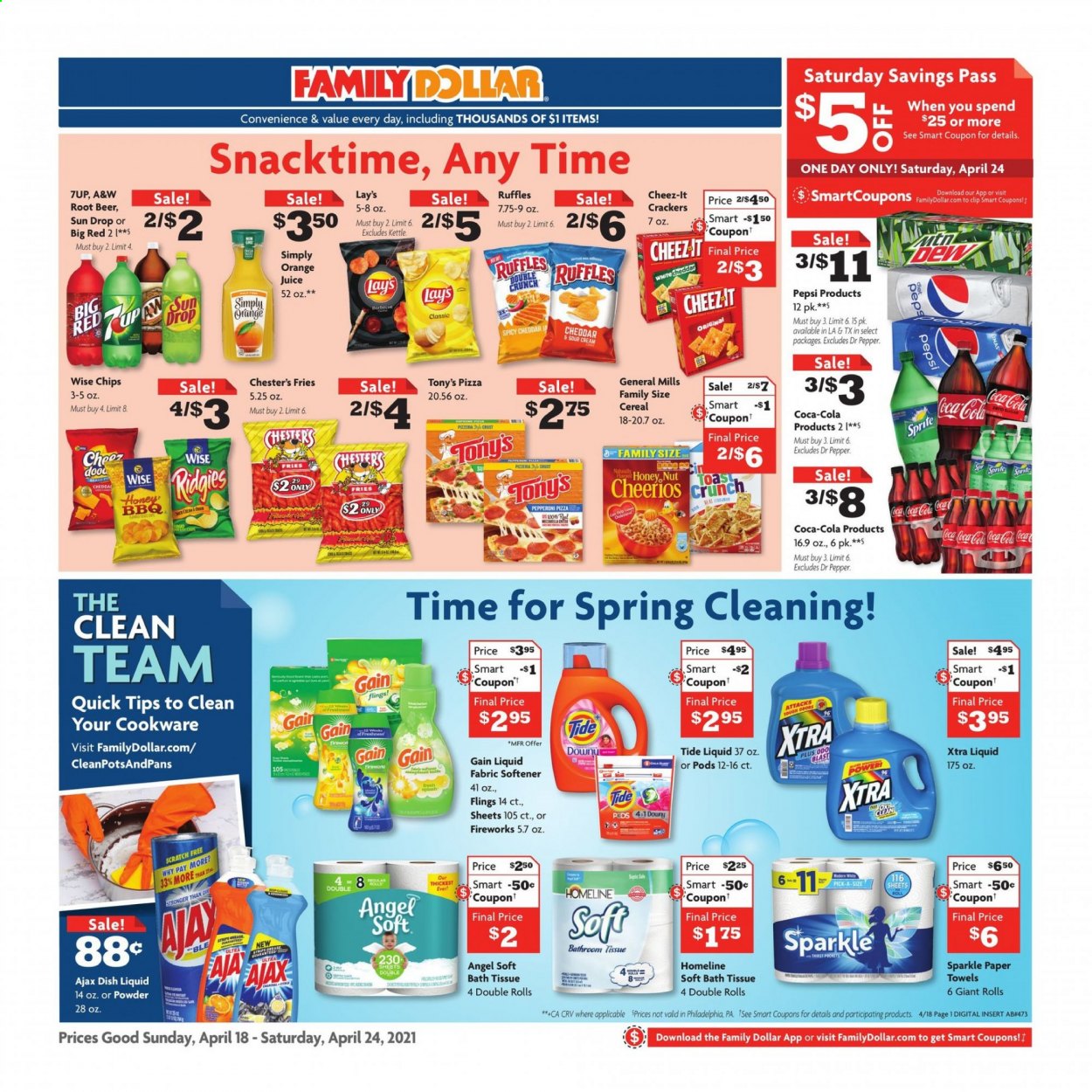 Family Dollar ad - 04/18/2021 - 04/24/2021. Page 1