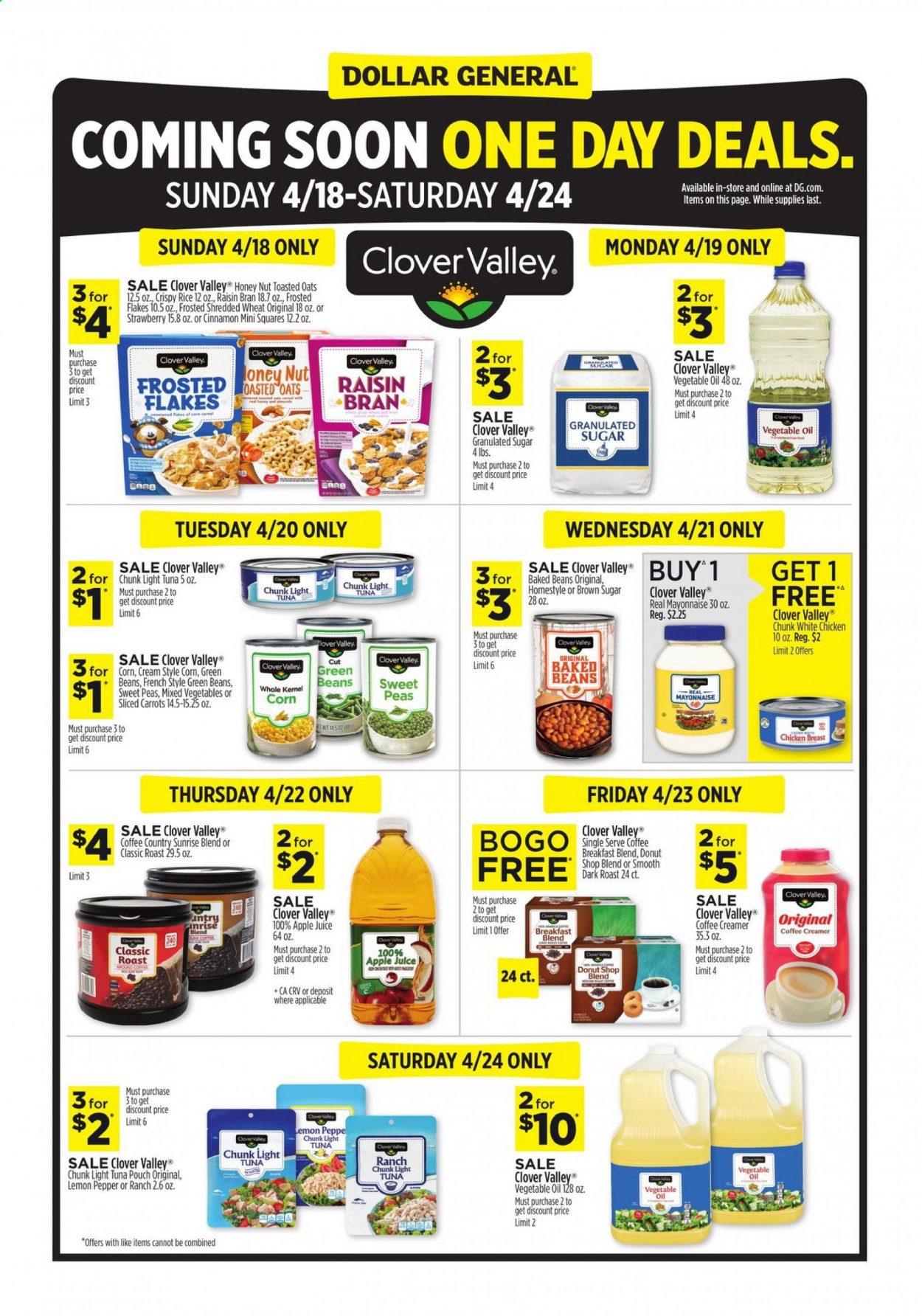 Dollar General ad - 04/18/2021 - 04/24/2021. Page 1