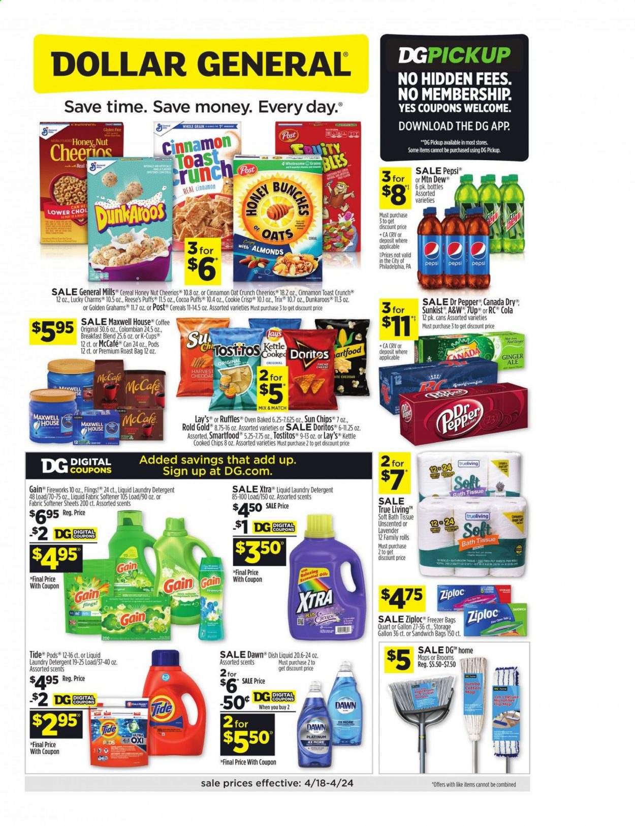 Dollar General ad - 04/18/2021 - 04/24/2021. Page 1