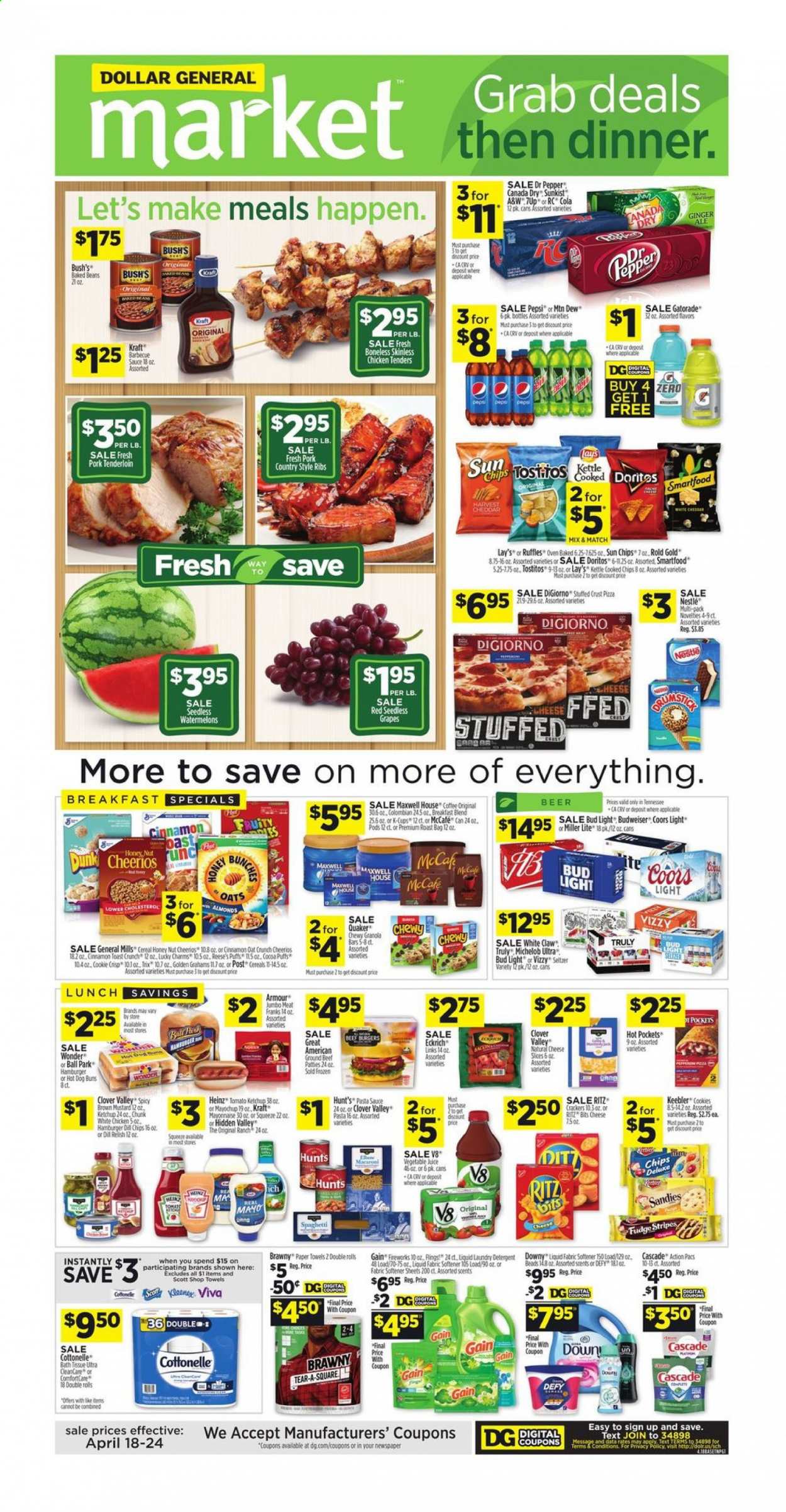 Dollar General ad - 04/18/2021 - 04/24/2021. Page 1