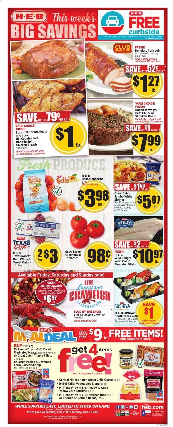 H-E-B ad - 04/21/2021 - 04/27/2021. Page 1