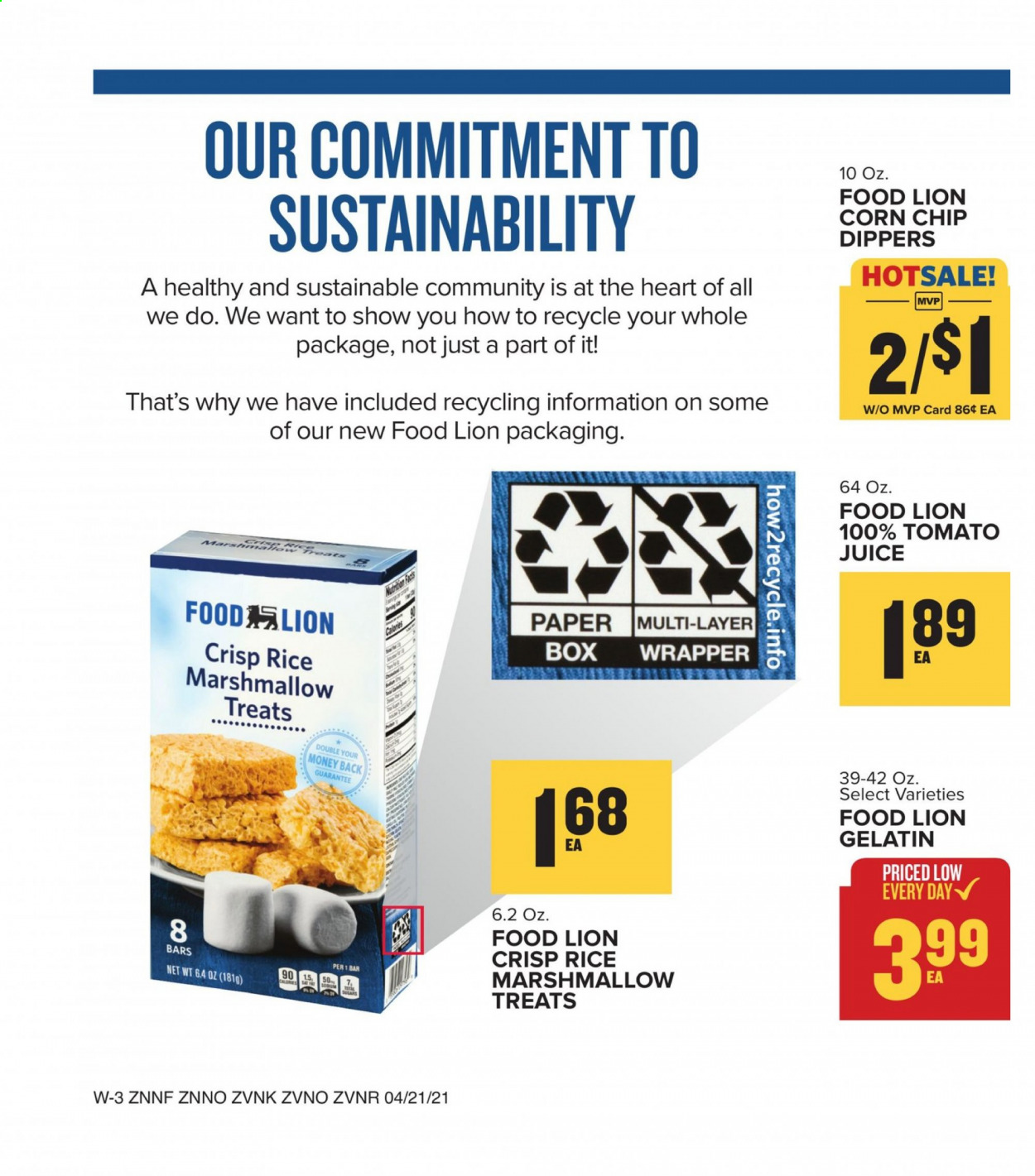 Food Lion ad - 04/21/2021 - 04/27/2021. Page 18