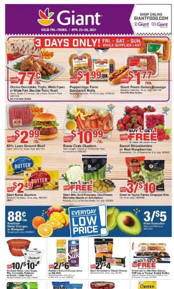 Giant Food Flyer - 04.23.2021 - 04.29.2021.