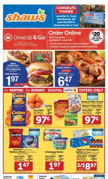 Shaw’s Flyer - 04.23.2021 - 04.29.2021.