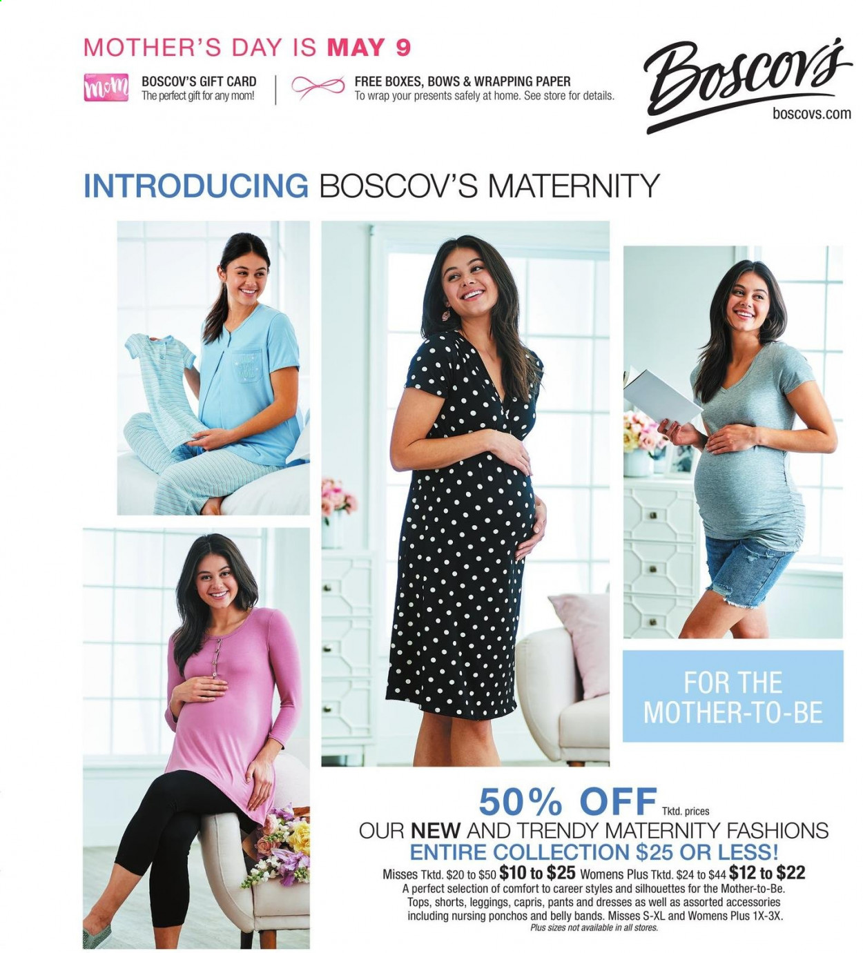 thumbnail - Boscov's Flyer - 04/22/2021 - 05/12/2021 - Sales products - pants, dress, tops, leggings, shorts. Page 35.