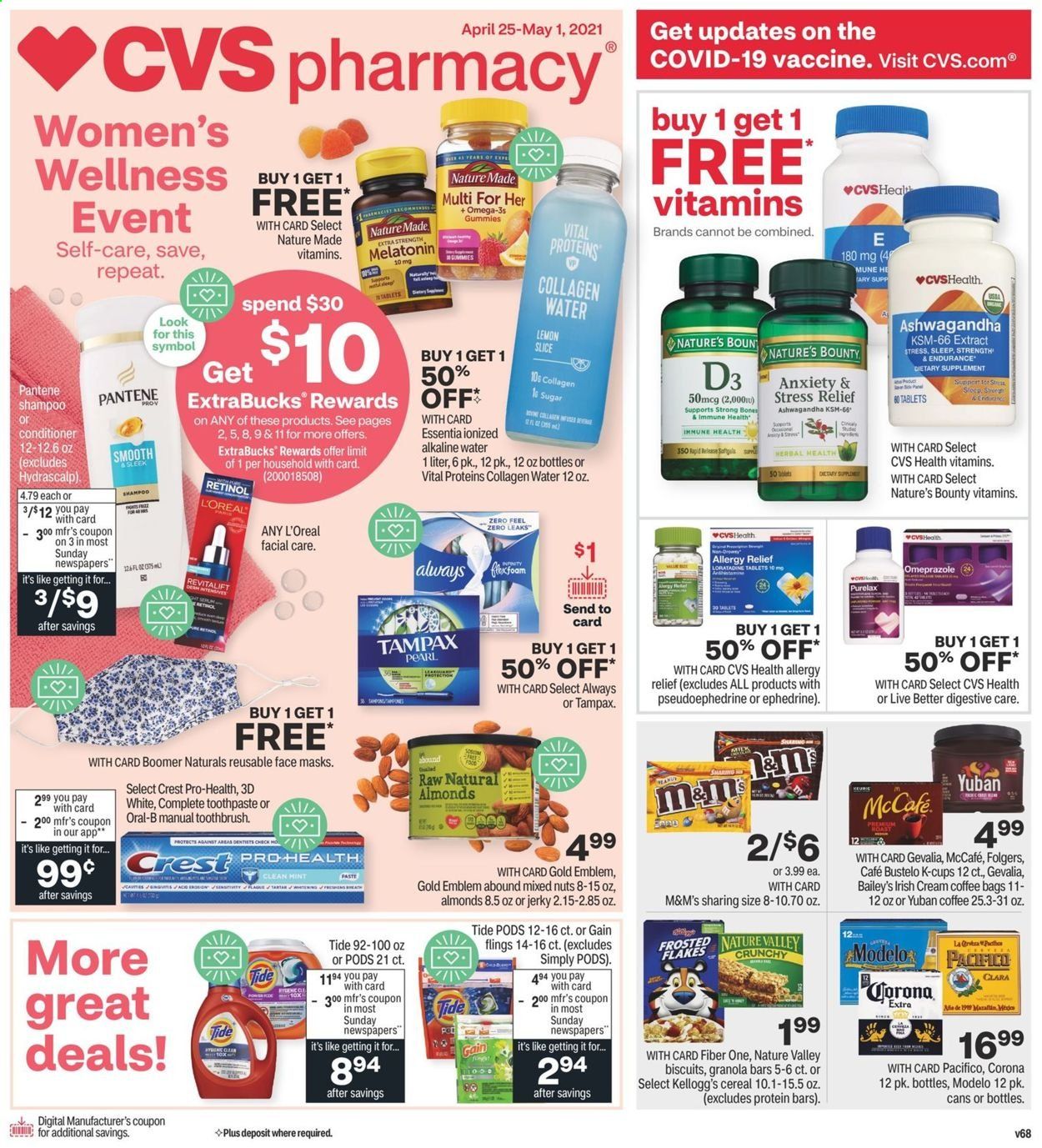 CVS Pharmacy ad - 04/25/2021 - 05/01/2021. Page 1