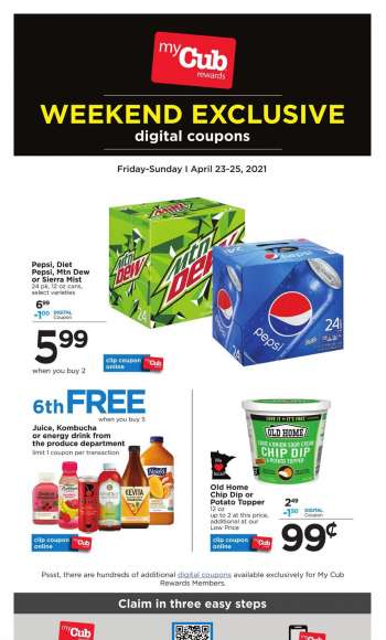 Cub Foods Flyer - 04.23.2021 - 04.25.2021.