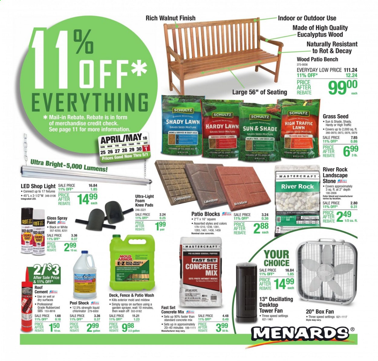 Menards ad - 04/25/2021 - 05/01/2021. Page 1