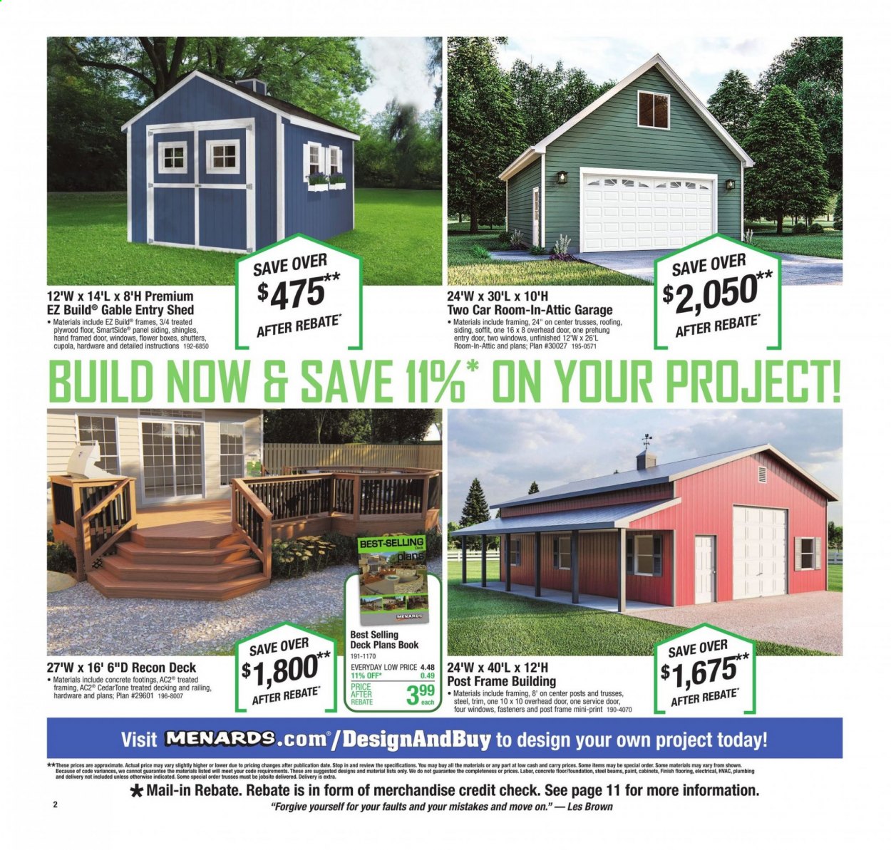 Menards ad - 04/25/2021 - 05/01/2021. Page 2