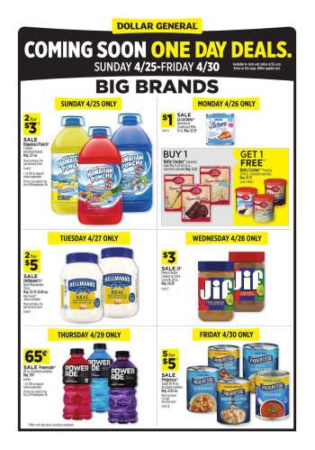 Dollar General Flyer - 04.25.2021 - 04.30.2021.