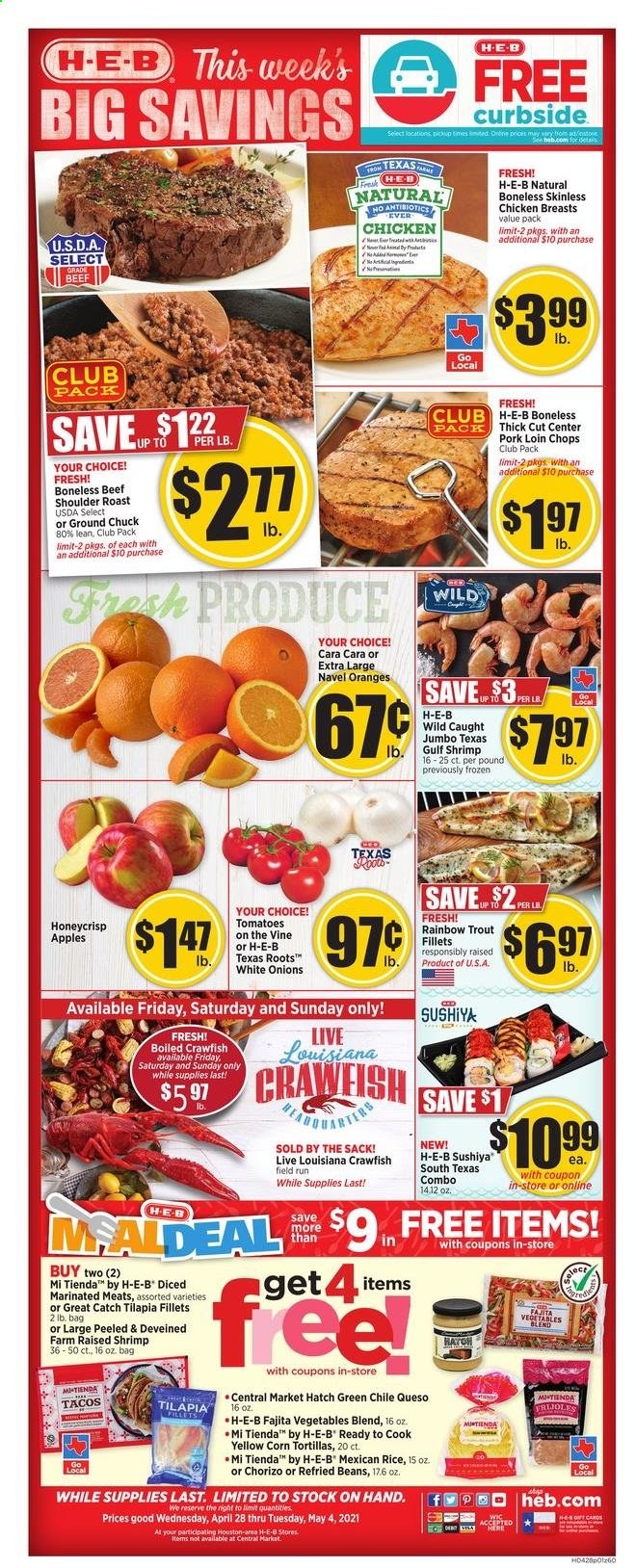 H-E-B ad - 04/28/2021 - 05/04/2021. Page 1