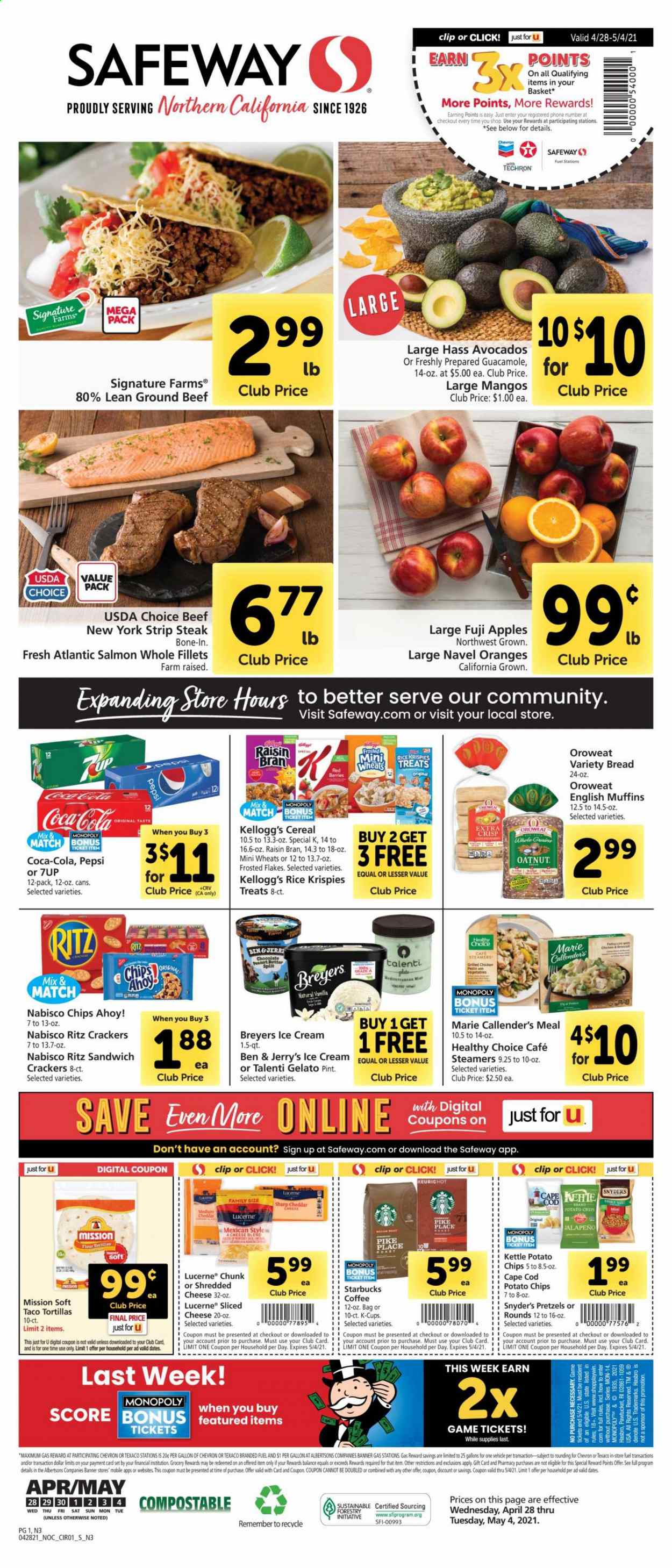 Safeway ad - 04/28/2021 - 05/04/2021. Page 1