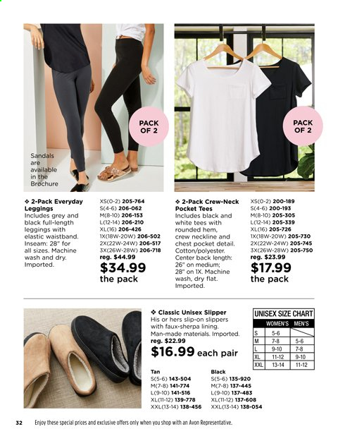 thumbnail - Avon Flyer - 04/27/2021 - 05/10/2021 - Sales products - Avon, leggings. Page 32.