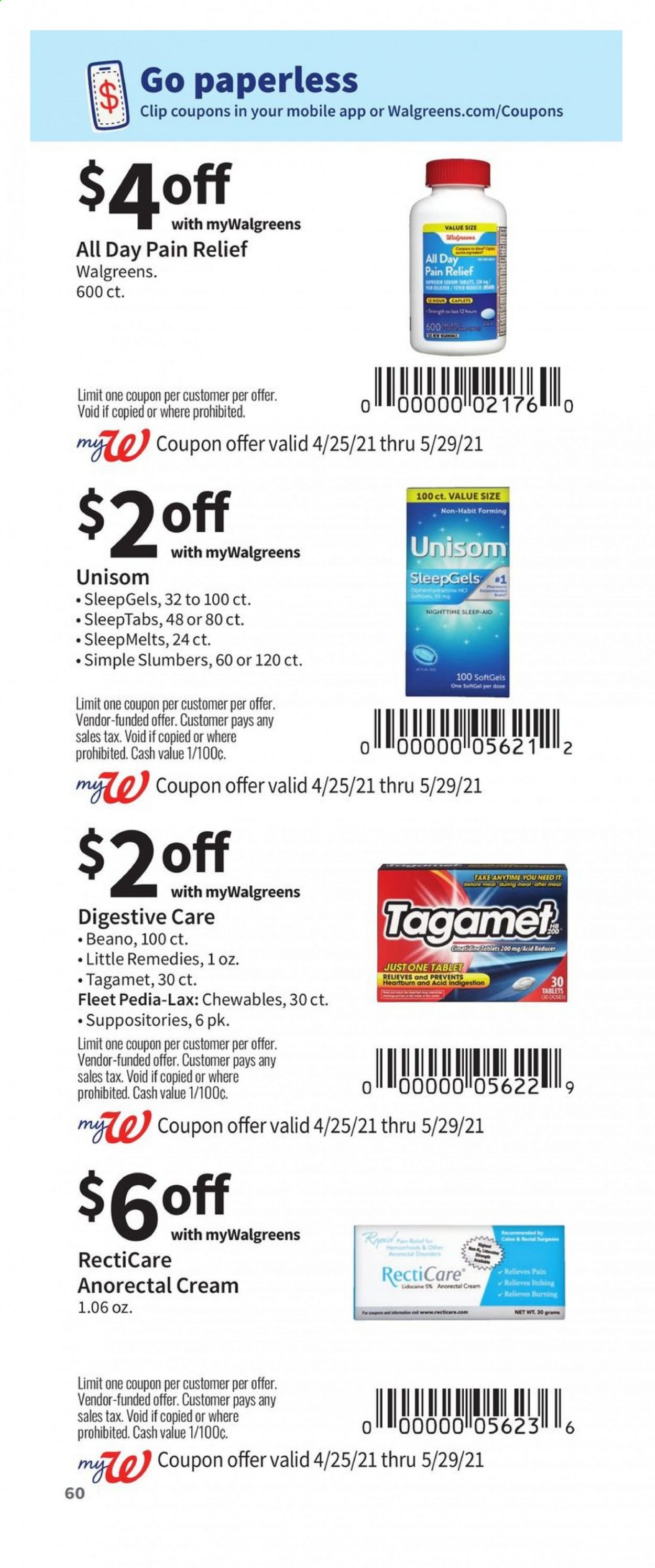 Walgreens ad - 04/25/2021 - 05/29/2021. Page 60