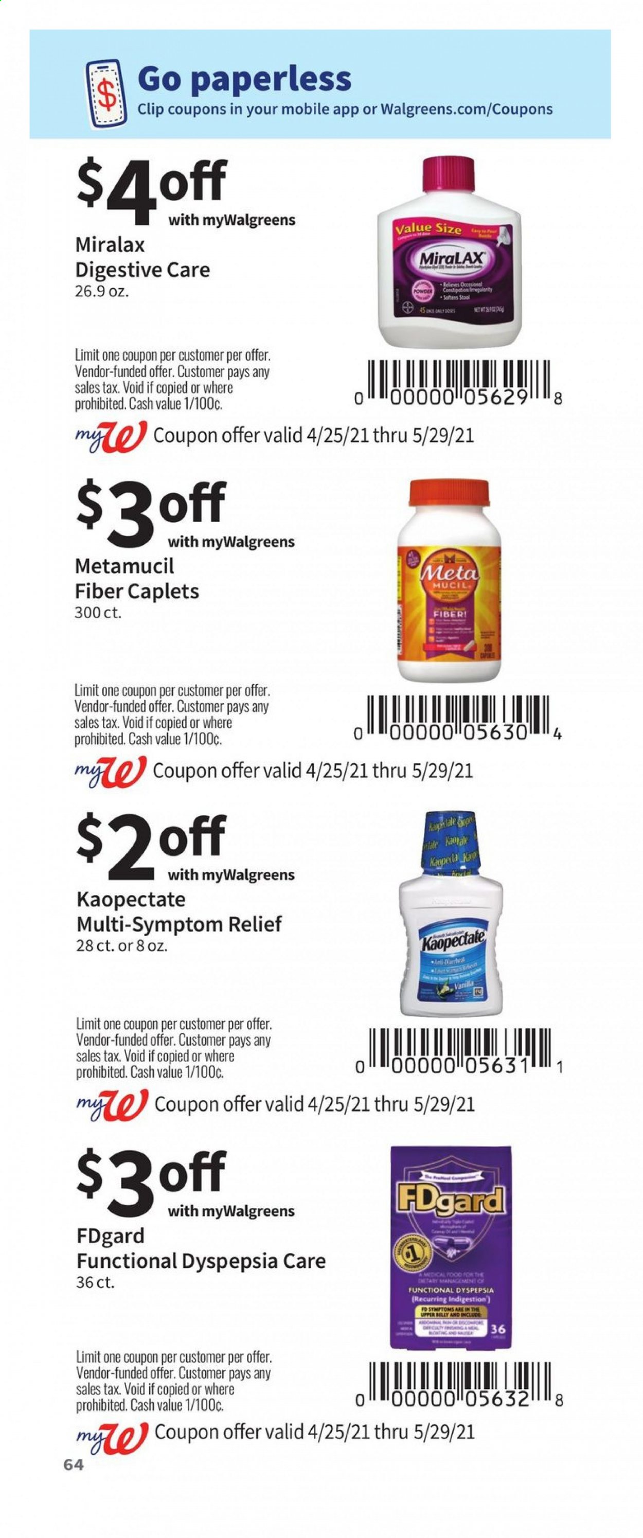 Walgreens ad - 04/25/2021 - 05/29/2021. Page 64