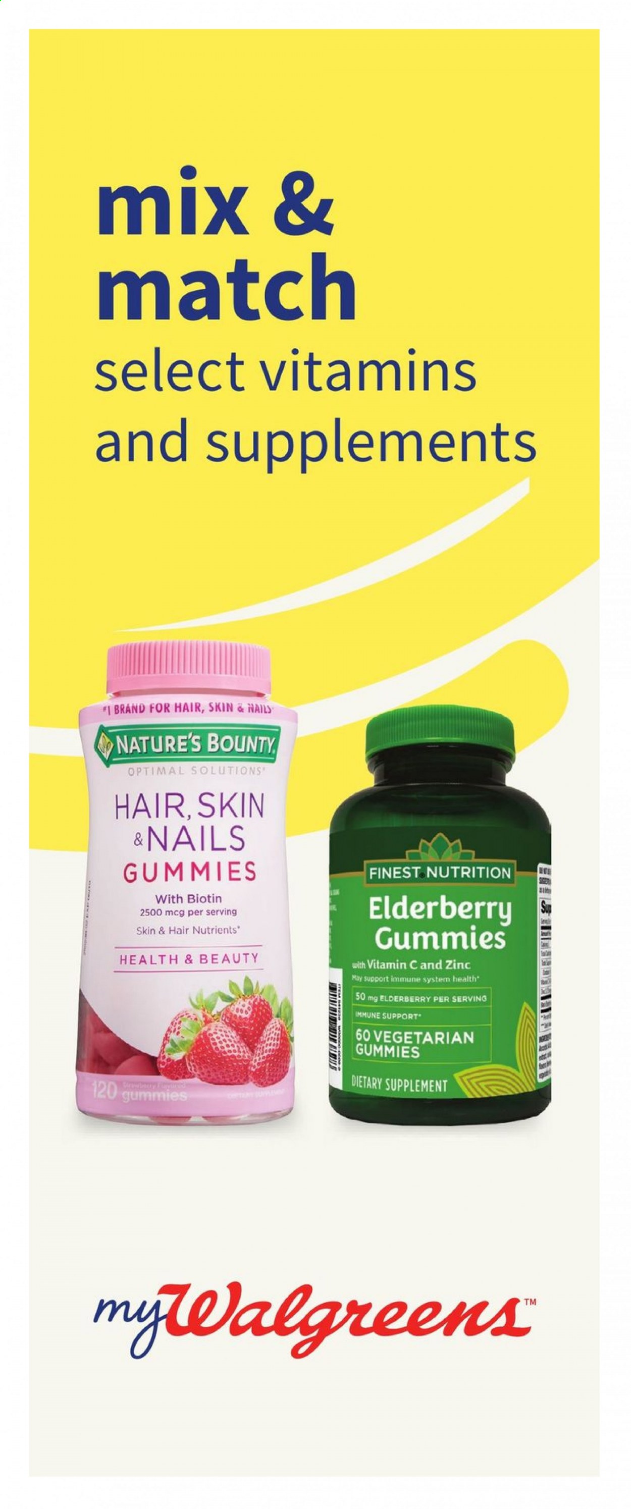 thumbnail - Walgreens Flyer - 04/25/2021 - 05/29/2021 - Sales products - Biotin, Nature's Bounty, zinc, dietary supplement. Page 71.