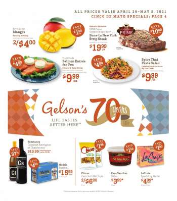 Gelson's Flyer - 04.28.2021 - 05.05.2021.