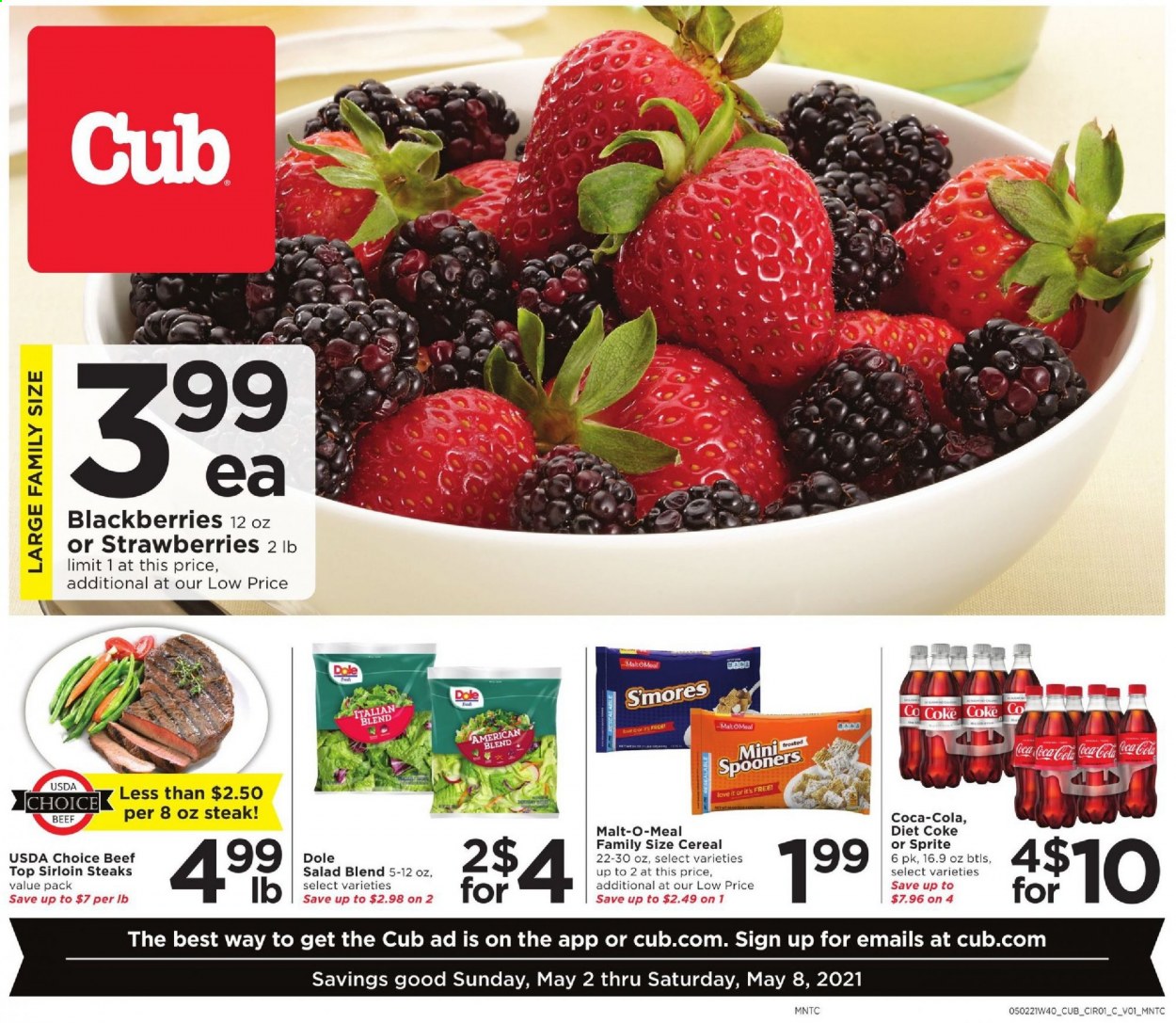 Cub Foods ad - 05/02/2021 - 05/08/2021. Page 1