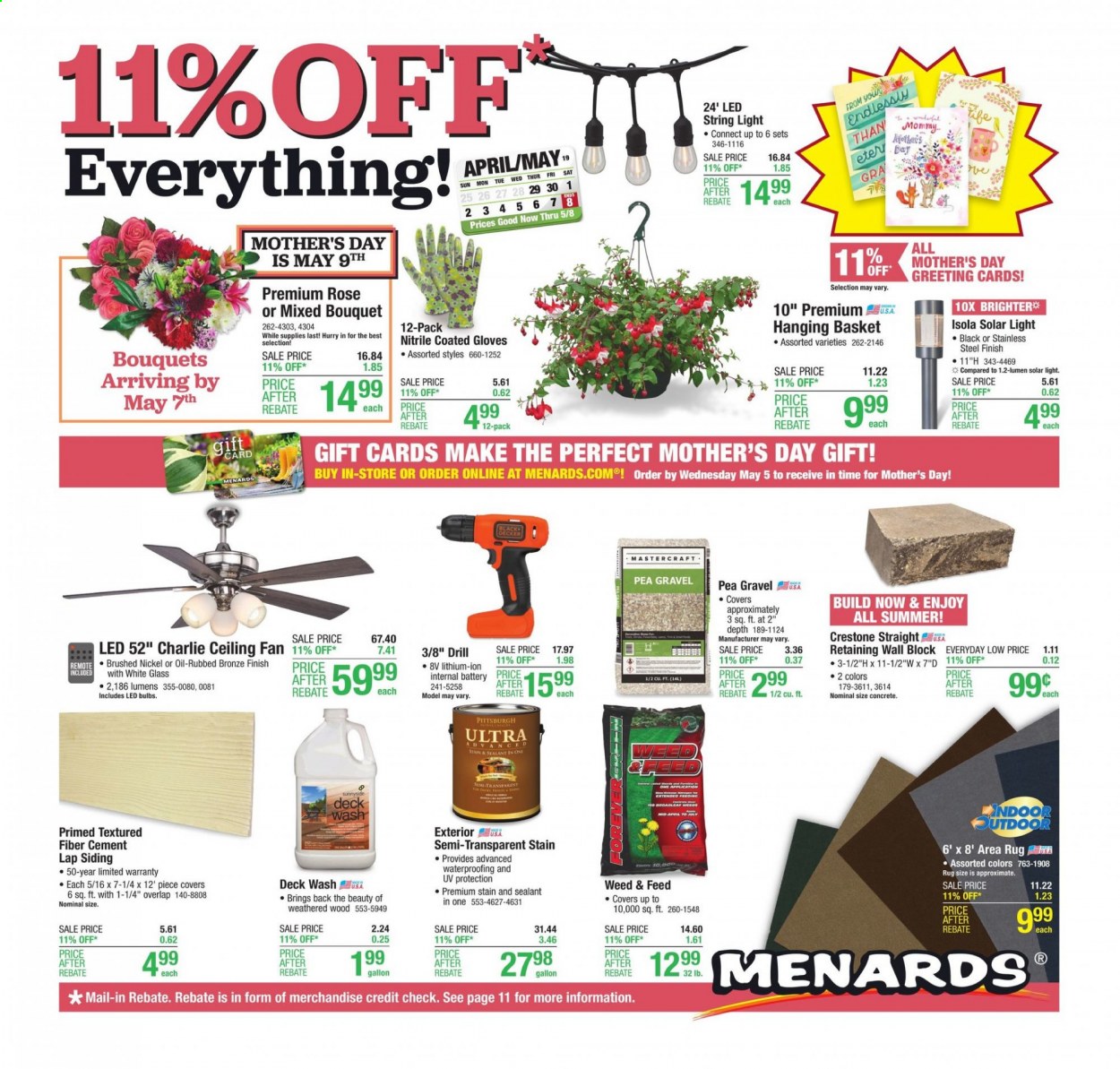 Menards ad - 04/29/2021 - 05/08/2021. Page 1