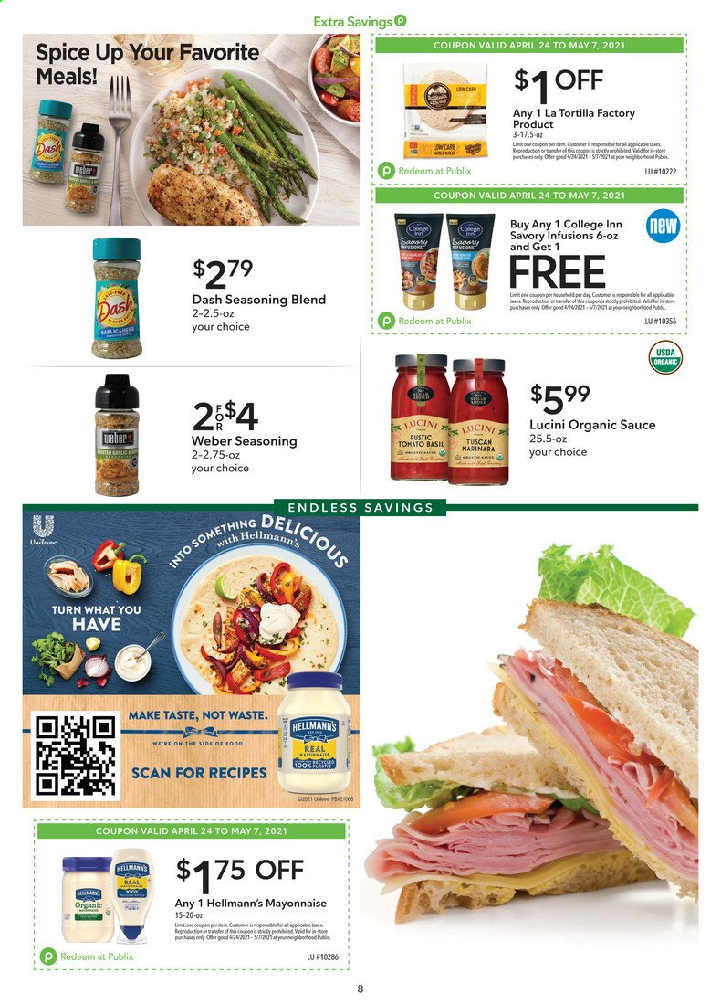 Publix ad - 04/24/2021 - 05/07/2021. Page 8