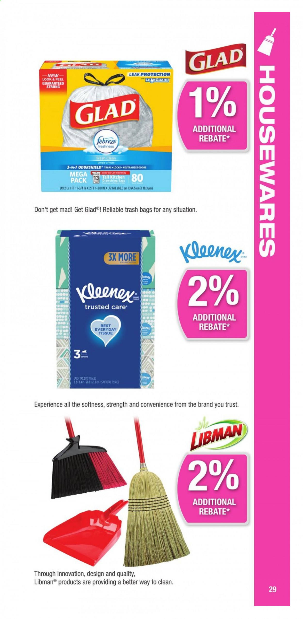 Menards ad. Page 29