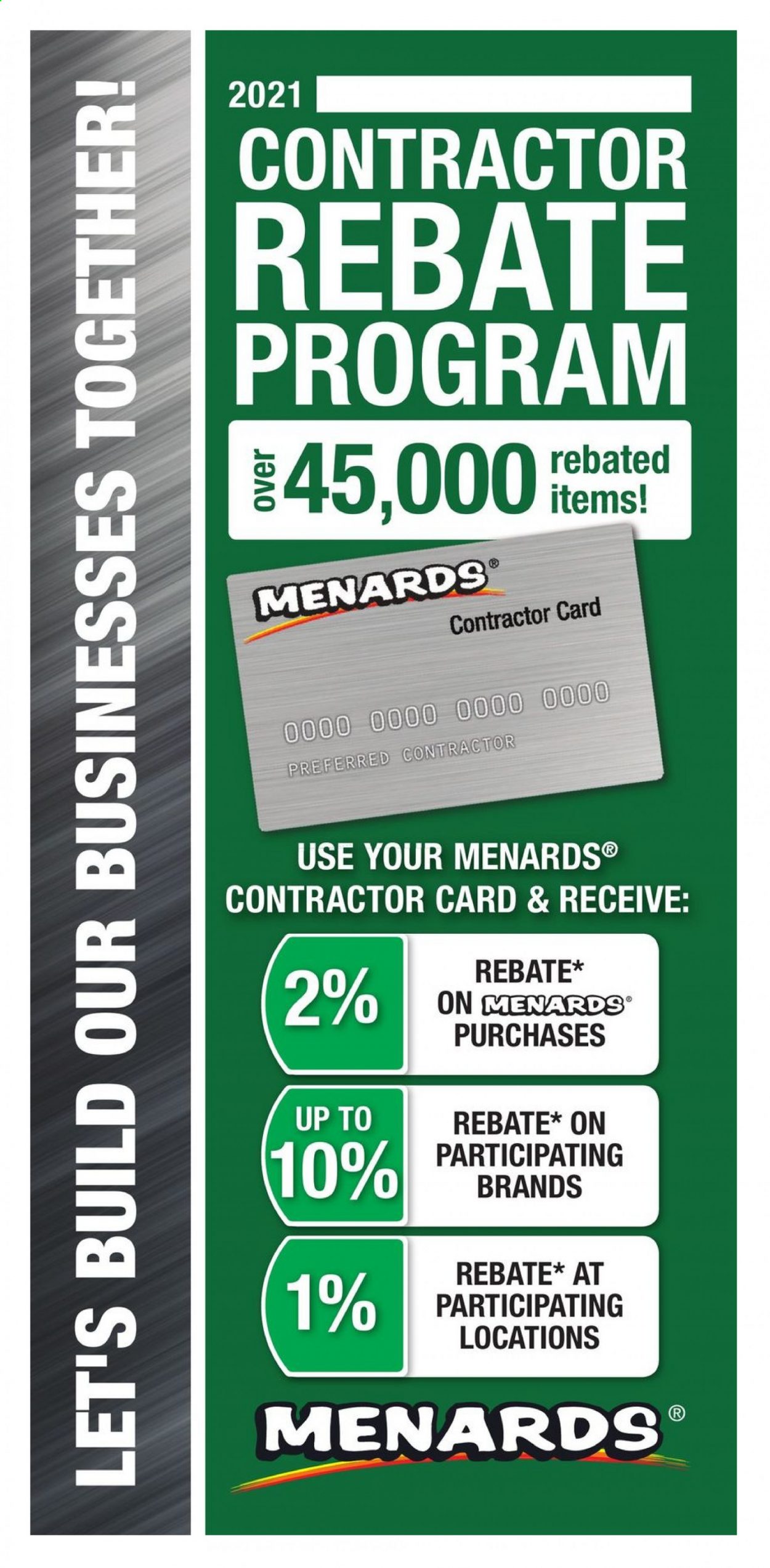 Menards ad. Page 1