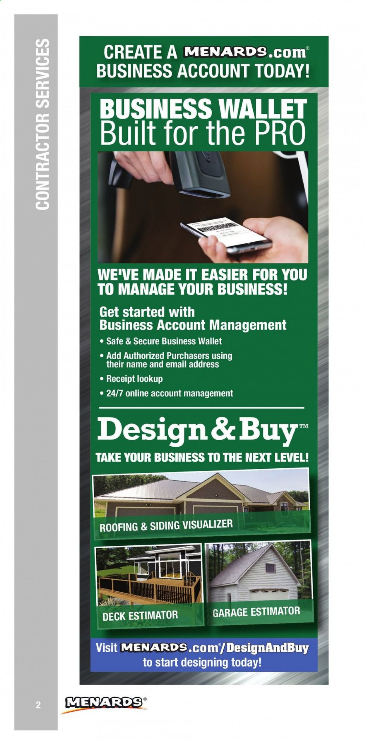 Menards ad. Page 2