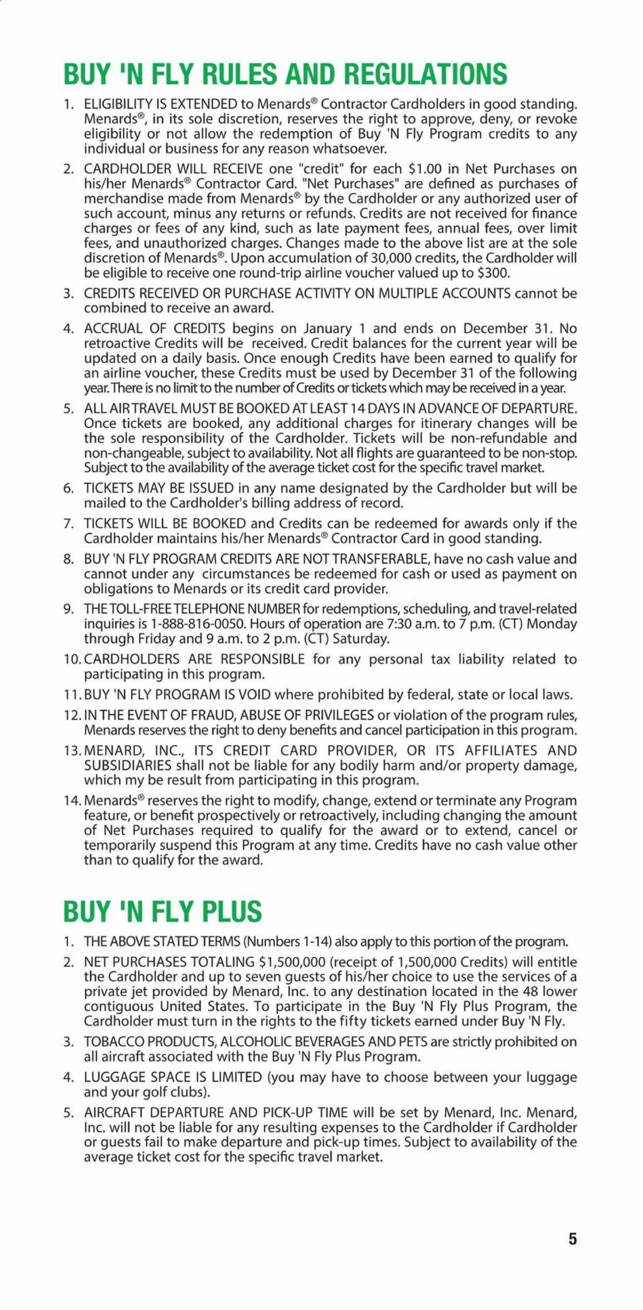 Menards ad. Page 5