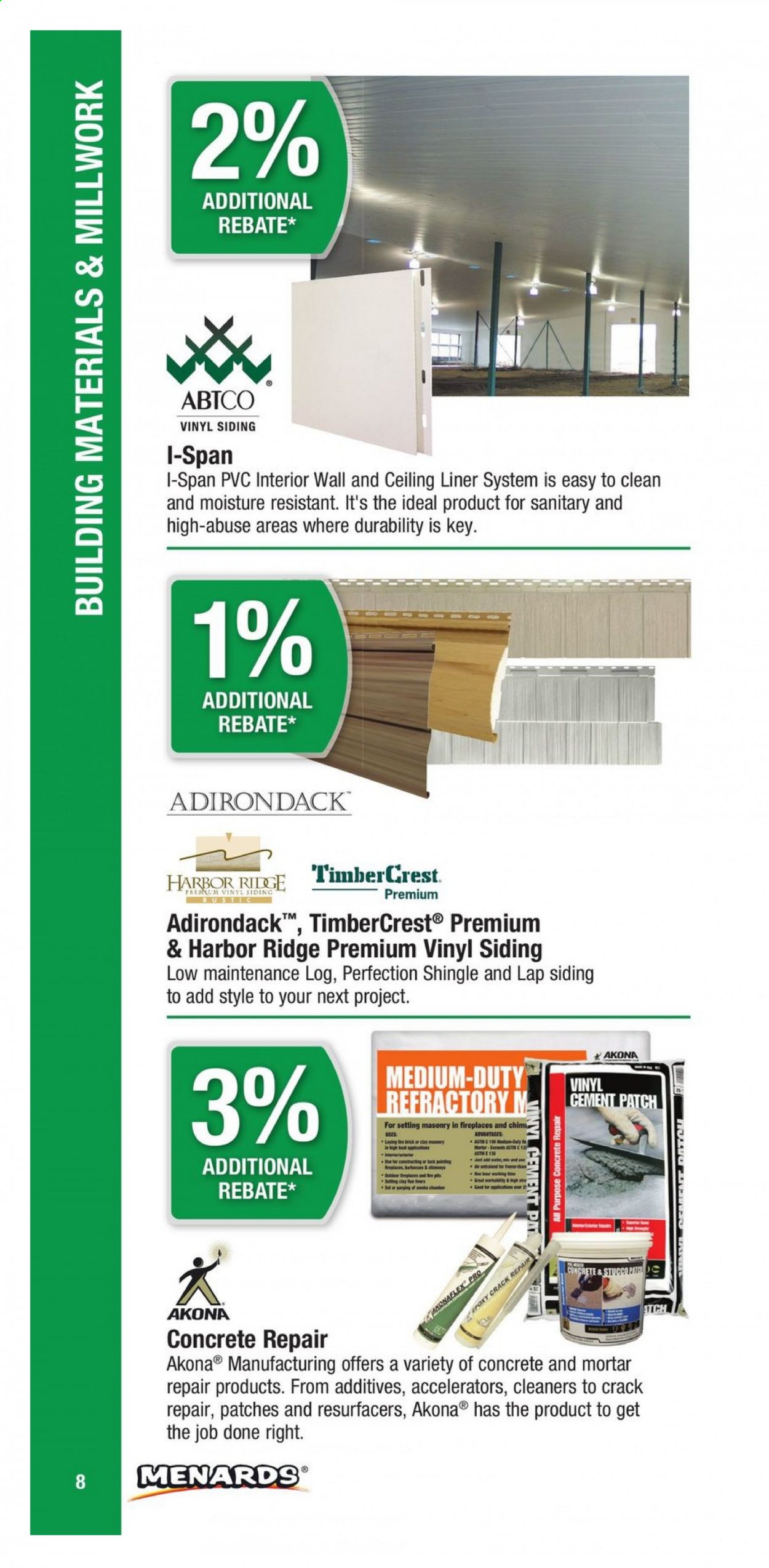 Menards ad. Page 8