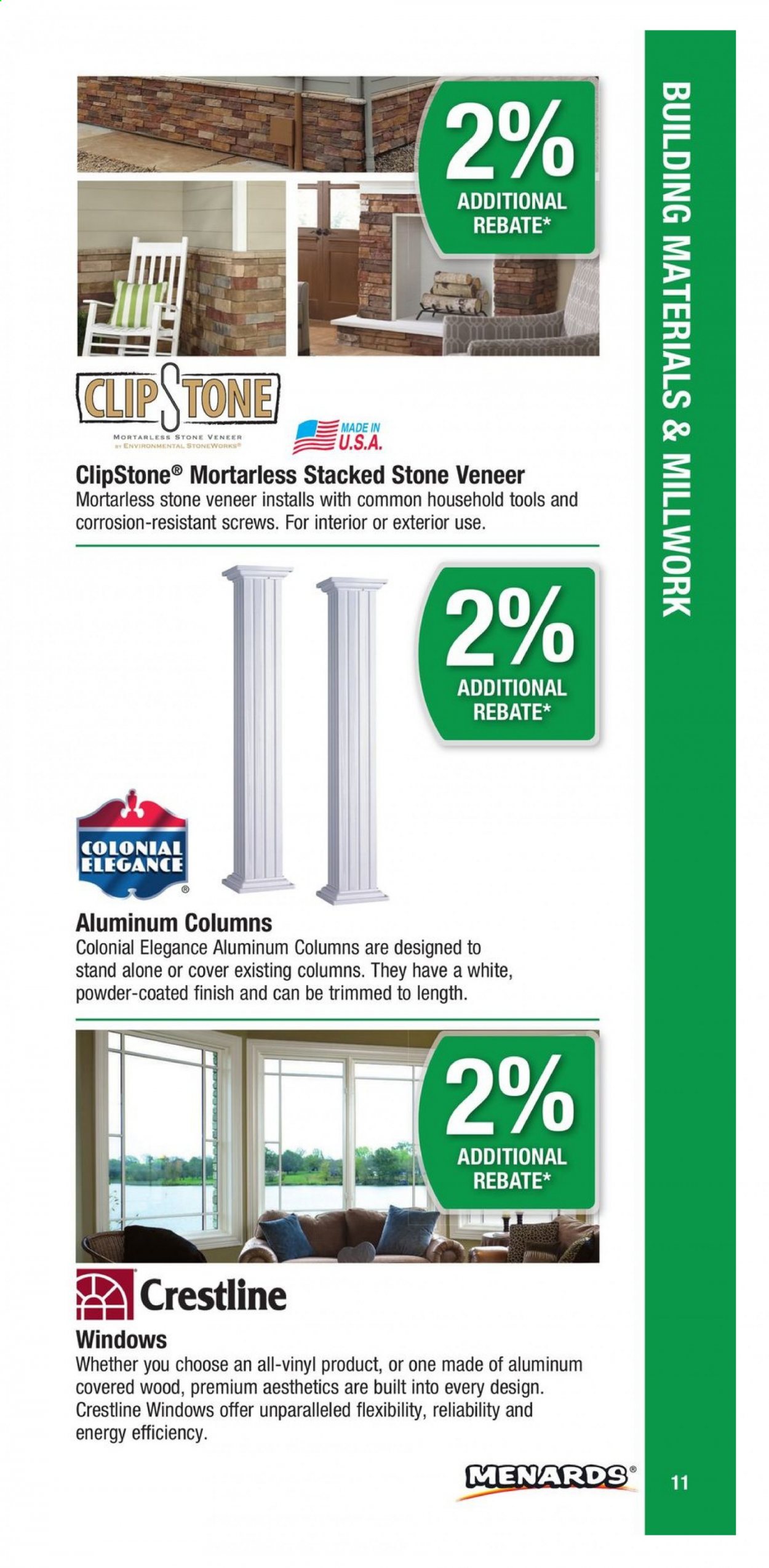 Menards ad. Page 11
