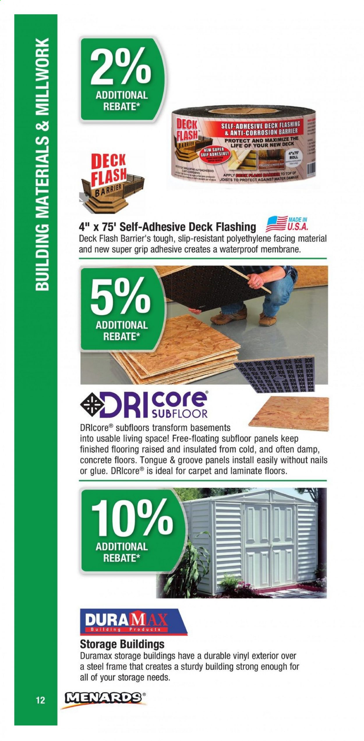 Menards ad. Page 12