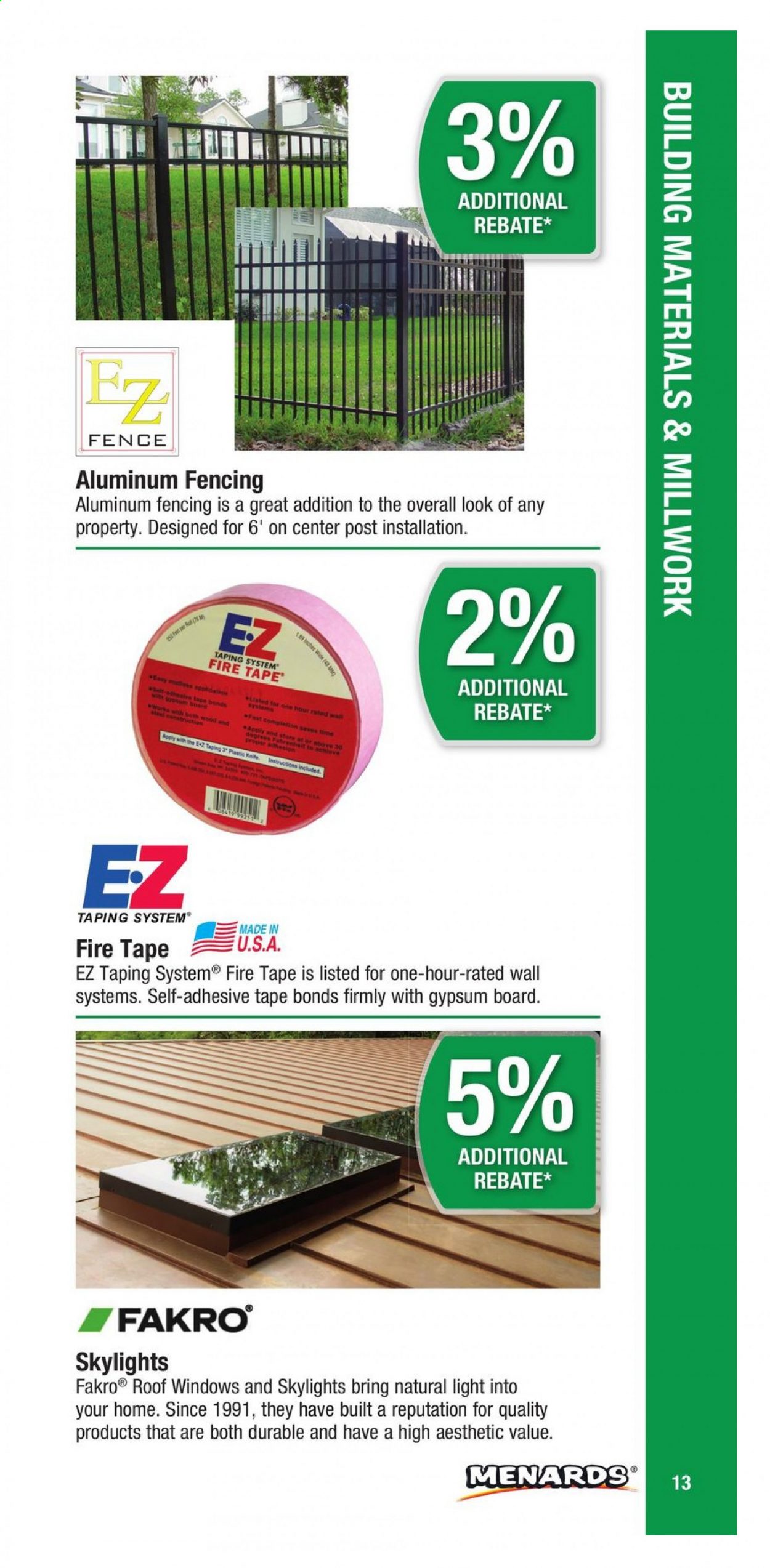 Menards ad. Page 13
