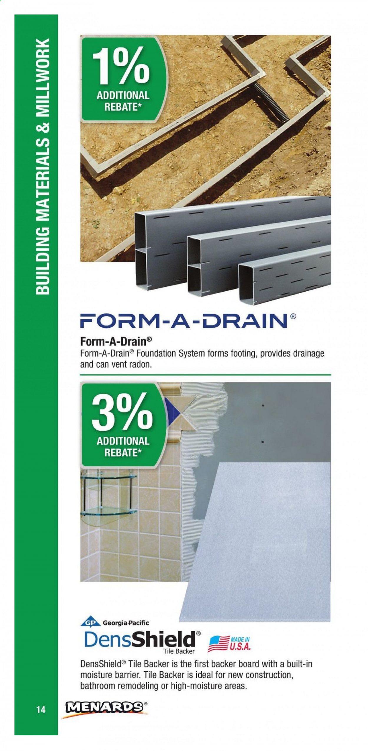 Menards ad. Page 14