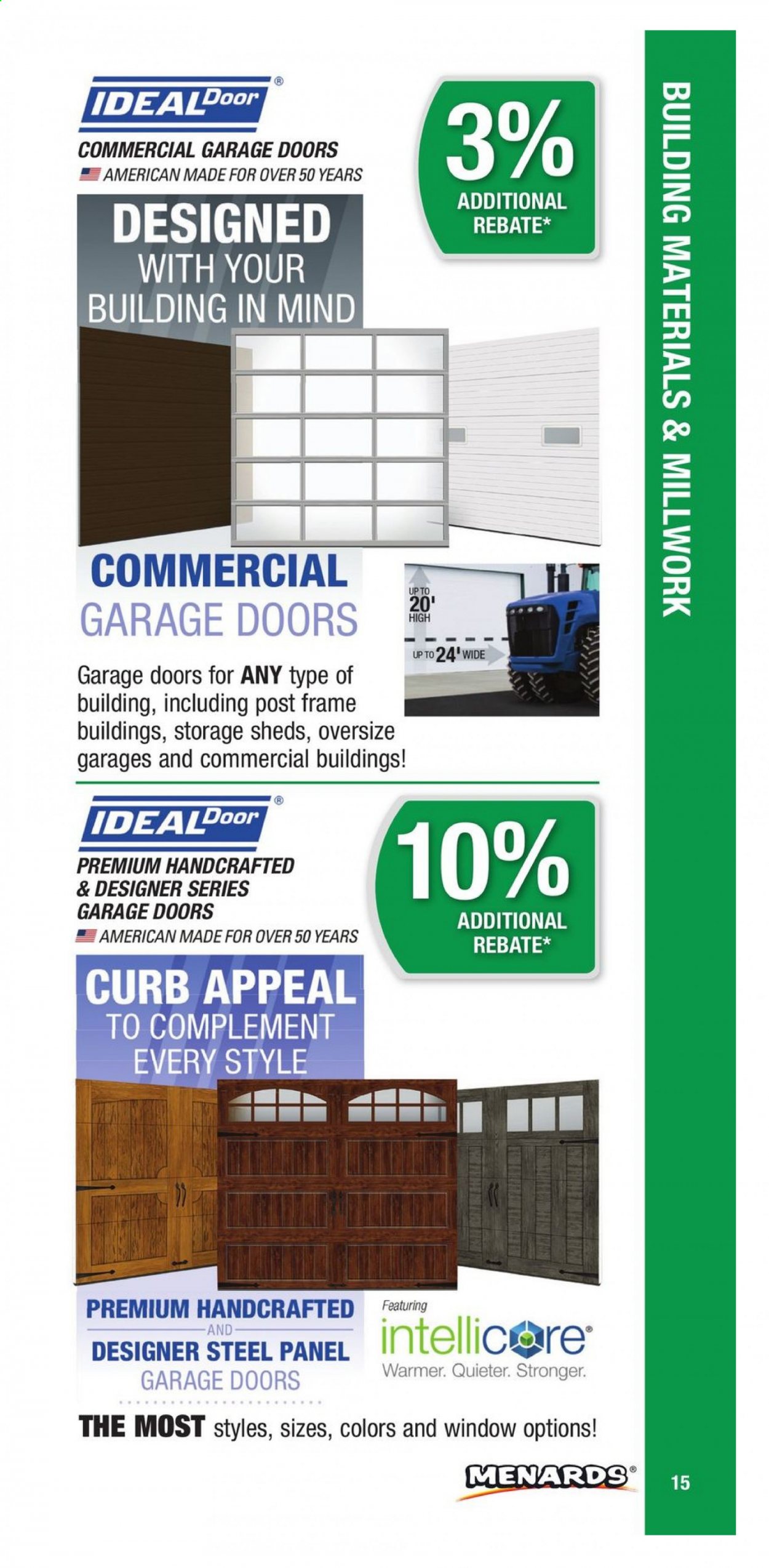 Menards ad. Page 15