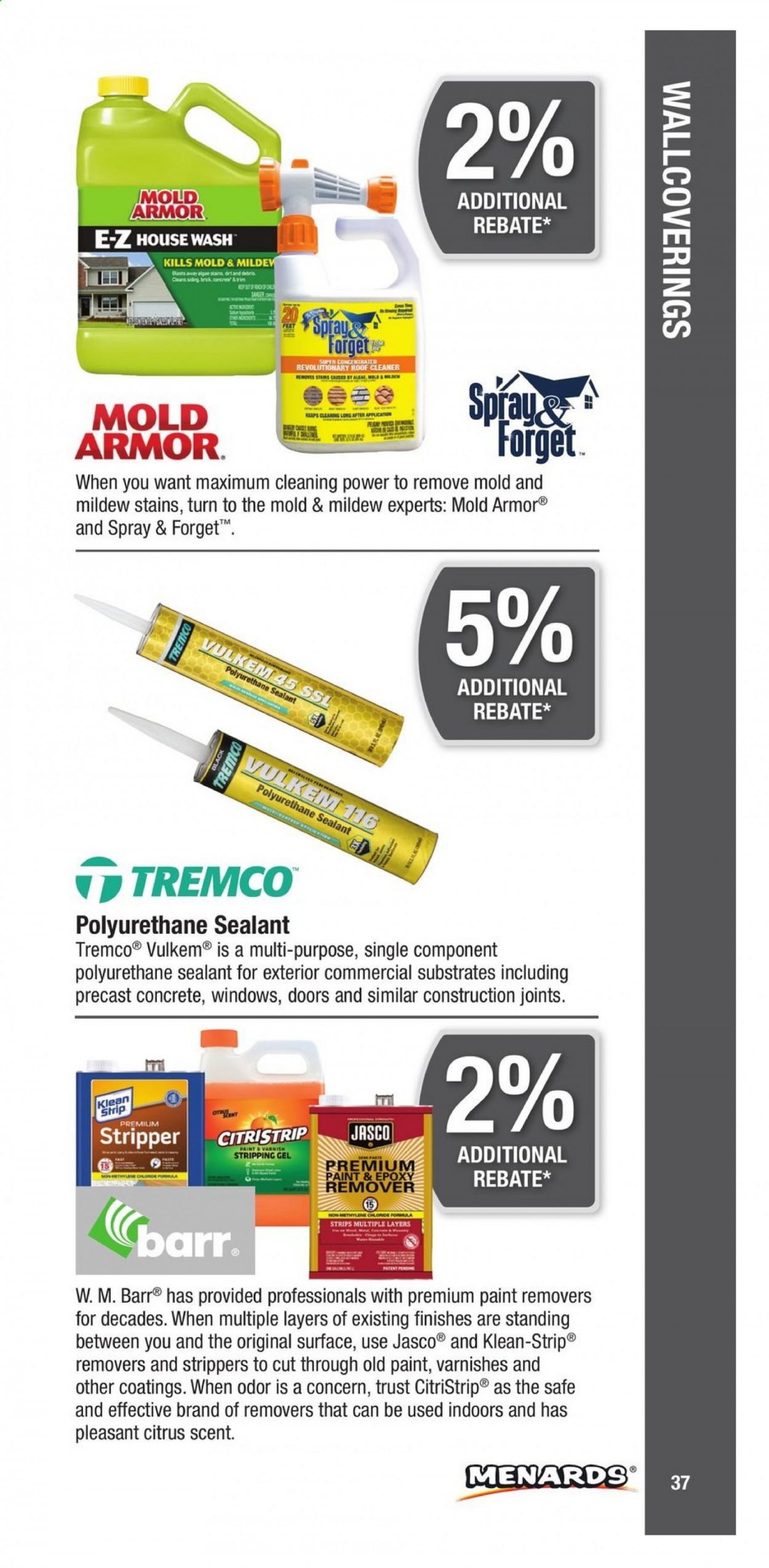 Menards ad. Page 37