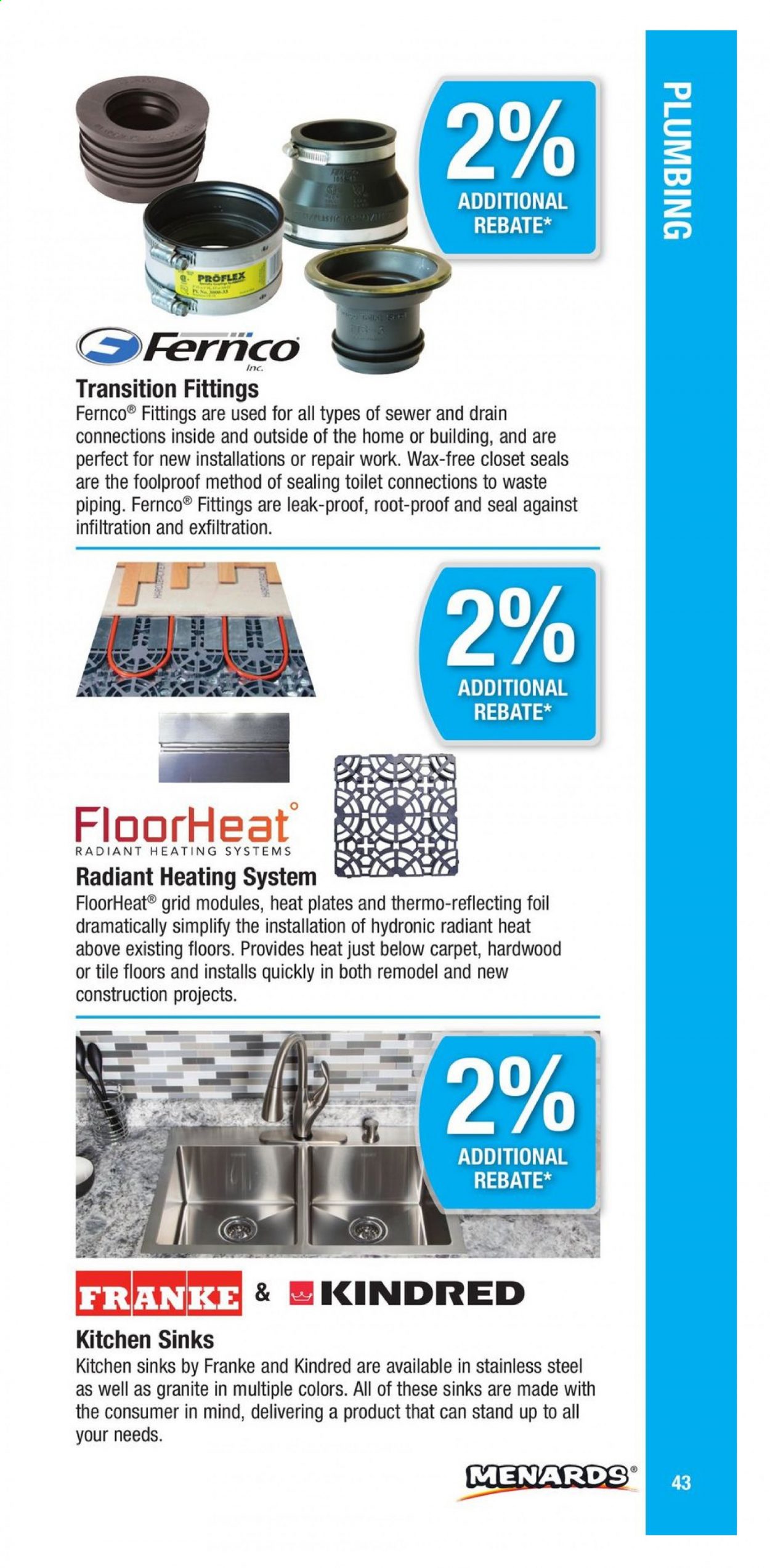 Menards ad. Page 43